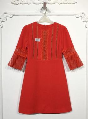 欧系列 8207S071 时尚连衣裙品牌女装折扣颦