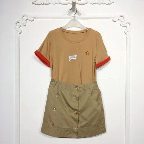 沫H系列 8179S040 时尚套装两件套品牌女装折扣颦