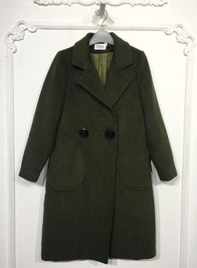 潮系列 8127S031 时尚毛呢外套品牌女装折扣颦