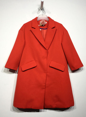 需沙系列 B82635 时尚长款西装外套品牌女装折扣备