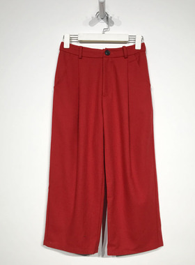 新Z系列 D82837 时尚阔腿裤品牌女装折扣颦