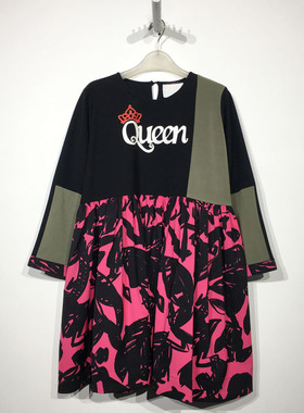 潮系列 D92402 时尚连衣裙品牌女装折扣颦