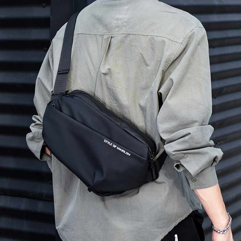 2022新款胸包男士斜挎包多功能大容量机能ins潮牌腰包单肩小背包