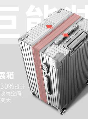 扩展行李箱女大容量拉杆箱男静音旅行箱结实耐用密码皮箱2025新款