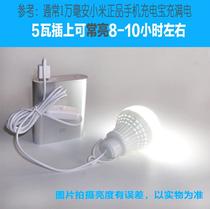 口灯充电宝移动电源护眼led随身台灯usb小夜灯灯泡led节能灯接