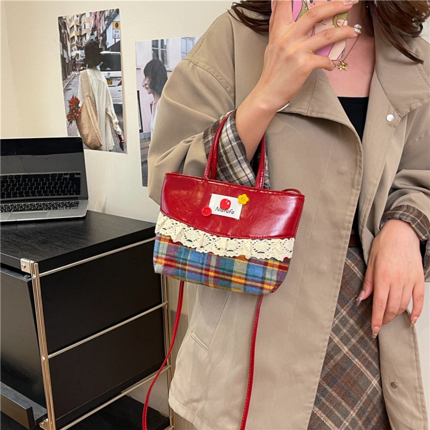 秋冬季高级感轻奢小众流苏包包女2025新款复古棕色时尚手提斜挎包