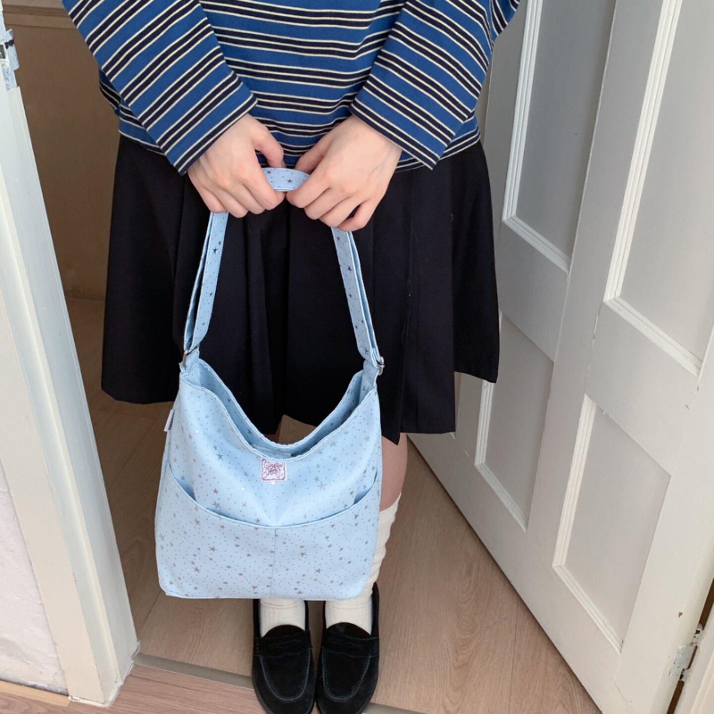 百搭韩系小众布包女2026新款时尚流行大容量甜美风通勤单肩斜挎包