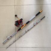 富士导环100公斤铁板深海拖钓路亚船钓竿海钓竿1.8米500号2.1米