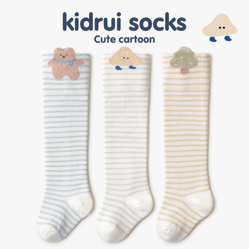 婴儿袜子秋冬季宝宝长筒袜