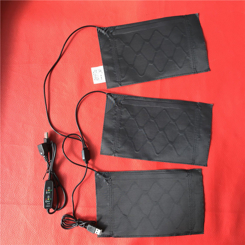 5v热敷usb一拖三碳纤维发热丝发热片护腰腹部居家冬装diy无魔术贴