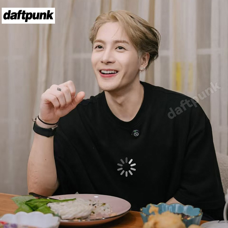 王嘉尔同款潮牌加载中短袖t恤