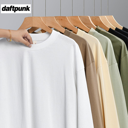 秋季280g重磅长袖t恤宽松打底衫