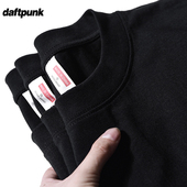 bf风百搭基础款 小领口 宽松美式 长袖 T恤男女280g索罗娜重磅打底衫