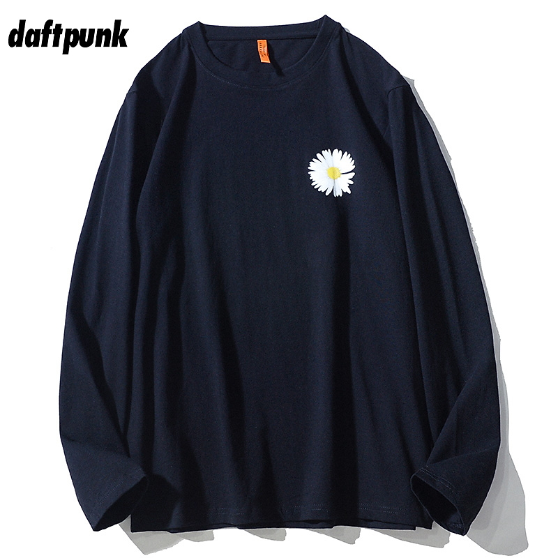 美式港风春秋长袖T恤男