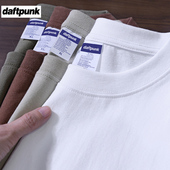 2026新款 美式 纯白色打底衫 t恤男圆领宽松男士 夏 260g重磅纯棉短袖