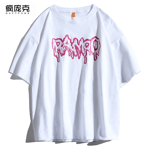 夏装溶解短袖圆领字母欧美