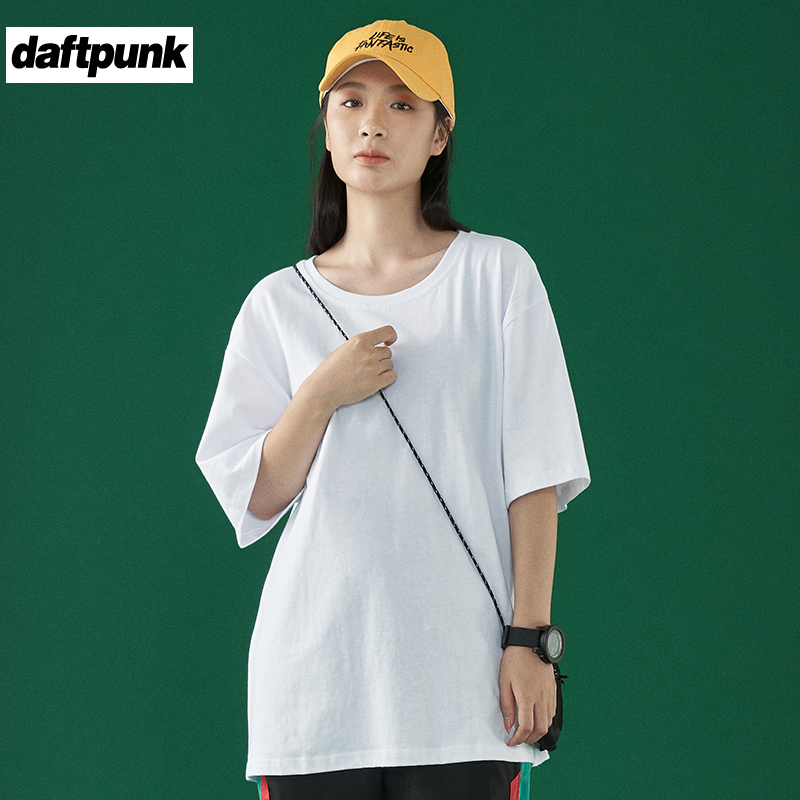 韩版纯色基础款百搭圆领纯棉T恤