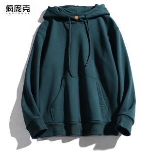 超火cec卫衣男女秋冬加绒加厚连帽韩版 ins潮学生宽松纯色慵懒上衣