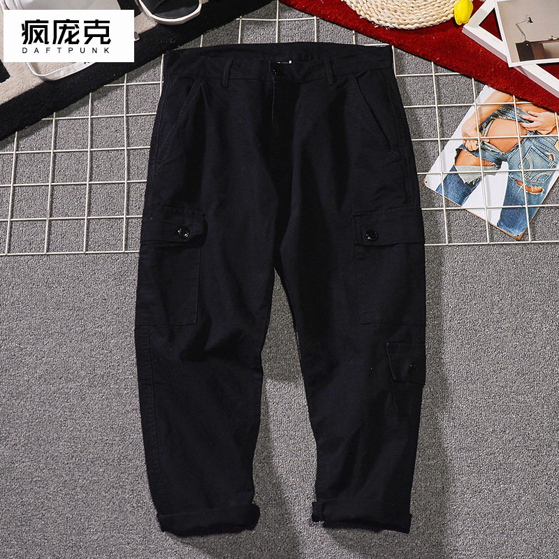 ins Ultra-fire trousers pure cotton Easy ulzzang Army green work clothes Military men and women lovers Chaopai trousersin the Men's clothing, Casual pants  category - from Buy2taobao.com to provide professional Taobao agent buy service