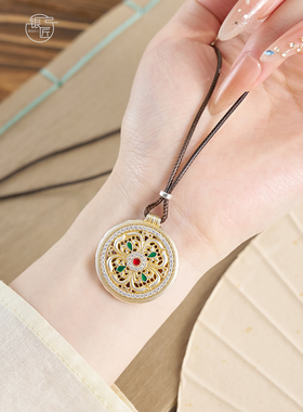 银匠[木兰花] 国风古法八宝罗盘足银999.9高级感轻奢小众项链女