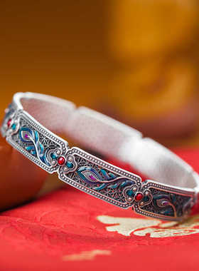 凤麟景泰蓝珐琅彩新中式女