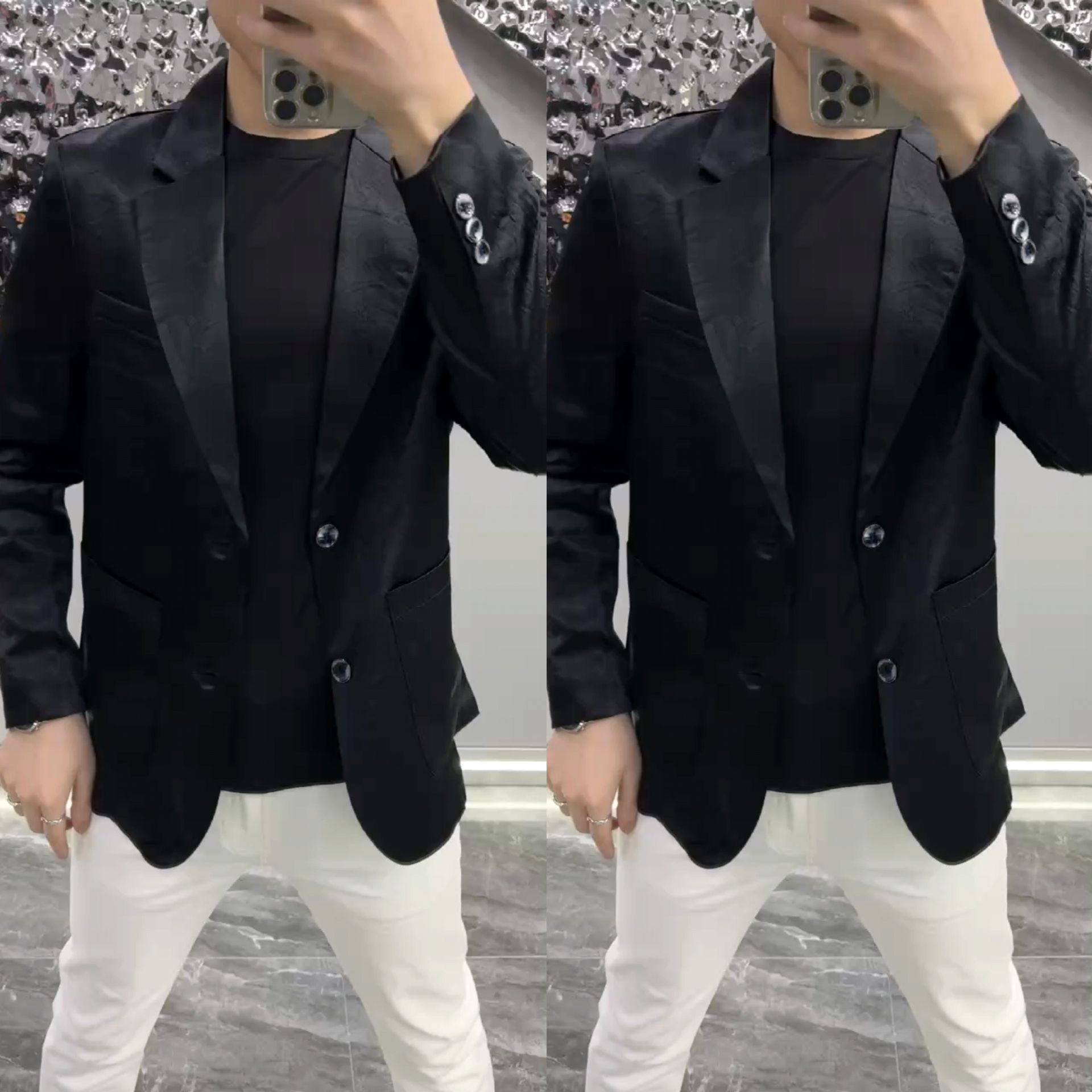 【现货】1555春夏季新款男士修身百搭休闲爆款高端欧货西服外套