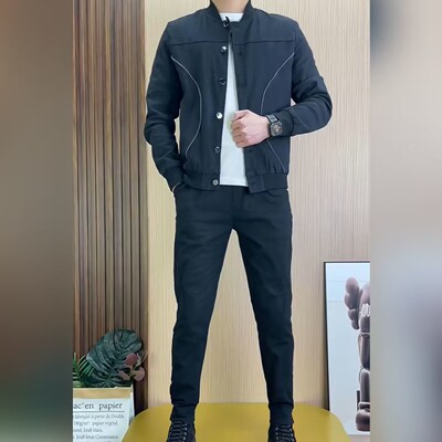 男士新款时尚帅气休闲运动套装