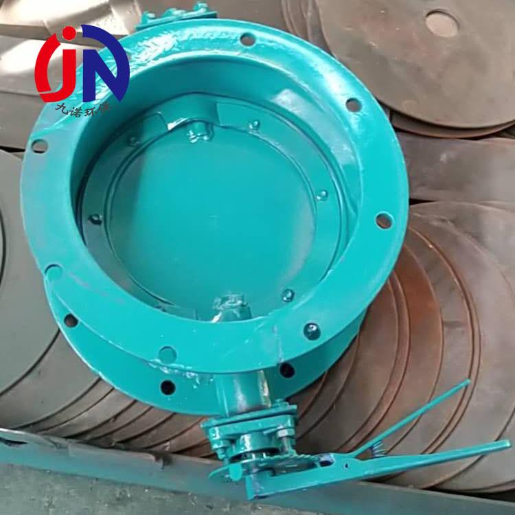 定制圆形手动通风蝶阀电动蝶阀不锈钢耐高温开关型调风电动翻板阀