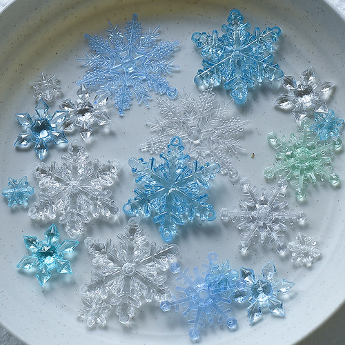 痛包diy材料雪花痛包装饰物填充物点缀痛包材料冬天痛包材料雪花