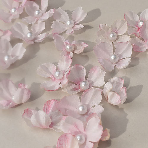 痛包diy材料仿真焦边绣球花瓣diy手工材料古风装饰假花谷美拍摄