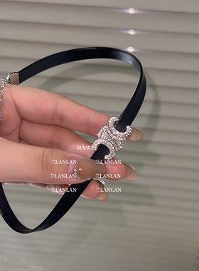 【兰LANLAN】暗黑夜巡choker小众设计感皮革甜酷辣妹轻奢项圈颈链