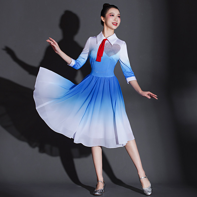 好货现代舞蹈服装青春时尚中学生合唱团演出服女快板伴舞开场舞表