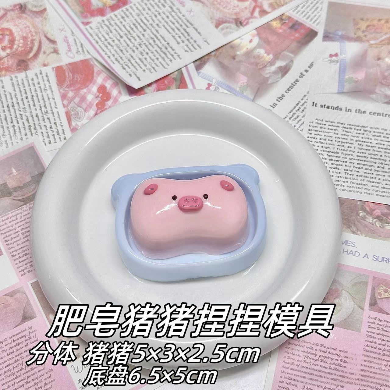 肥皂PIGPIG捏捏模具 手工翻模 可做捏捏乐 极速发货 模具