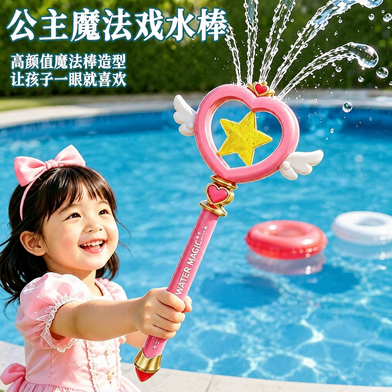 仙女棒水枪儿童玩具喷水2026新款泼水节装备魔法棒六一儿童节礼物