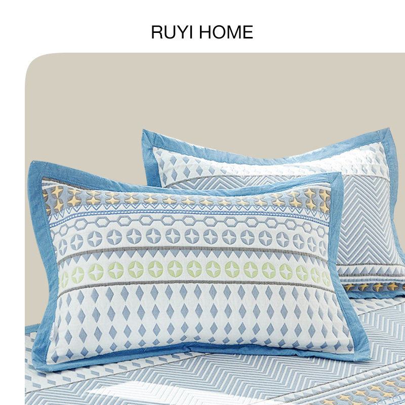 如奕六层纱布枕套纯棉全棉一对装高档家用防滑不脱落枕头套夏季