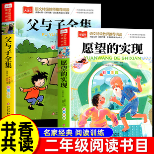 2026寒假书香共读二年级必读课外书 父与子全集愿望的实现 二年级课外书儿童文学经典读物