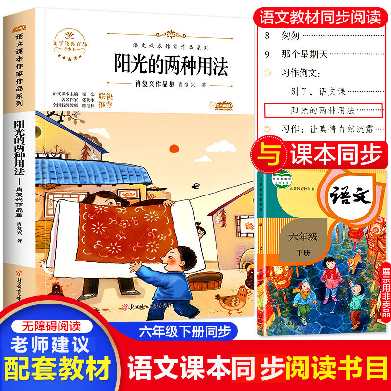 肖复兴阳光的两种用法小学生语文课本作家作品系列 六年级下册语文
