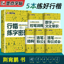 【抖音爆款】墨点行楷练字密码名字练字帖练字符号化行书速成入门教程成人控笔训练初中高中大学连笔字硬笔书法荆霄鹏临摹练字帖