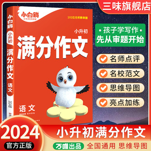 万唯小白鸥小升初满分作文人教版 2024新版 星空万唯小白鸽 三四五六年级小学生优秀作文书大全精选作文素材范文写作技巧书籍老师推荐