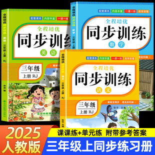 2025年教材同步一课一练作业小学生3年级下册语文专项同步练习册 三年级上册同步练习册语文数学英语全套训练习册人教版 2025新