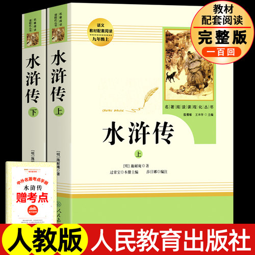 正版水浒传原著人教九年级上册