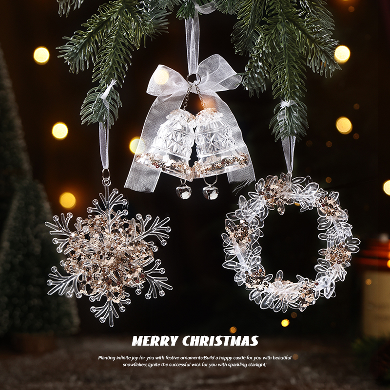 圣诞节装饰品圣诞树亮片挂件