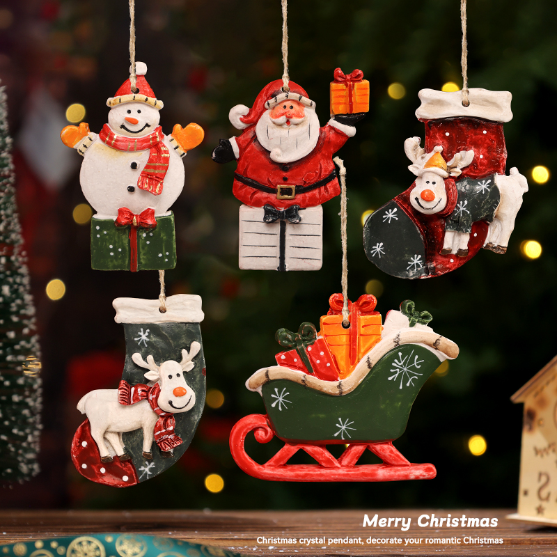 圣诞节装饰树脂小挂件摆件