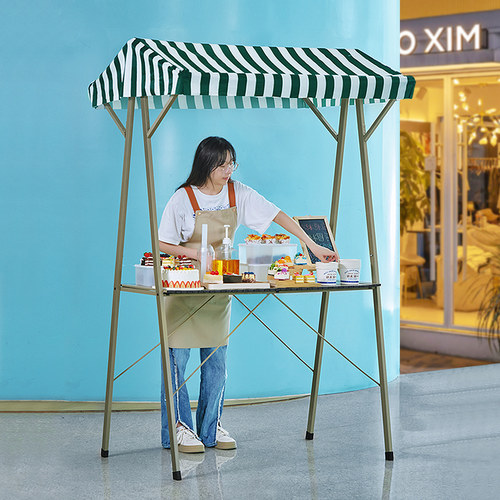 集市摊位展示架夜市摆摊车折叠桌花车促销展示台移动网红地推货架