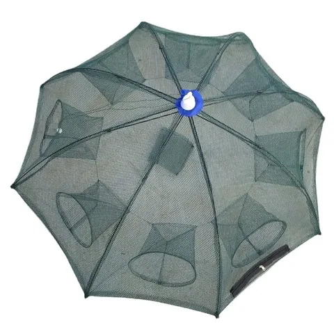 钓鱼渔户伞式鱼护鱼护网自动鱼笼多边手抛网渔具折叠折叠