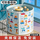 儿童泡澡桶婴儿游泳桶家用宝宝洗澡桶可折叠浴桶新生儿沐浴桶可坐