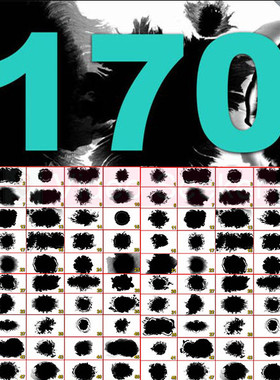 170个水墨滴落晕开扩散转场动画4K视频素材视频素材 SC021