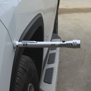 二手车专用验车手电筒检测带磁铁伸缩拉伸弯曲小型夜钓拾捡天线灯