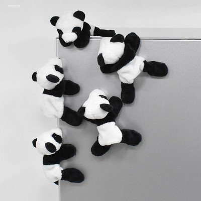 毛绒熊猫冰箱贴动物公仔磁贴便利贴成都小礼品可爱创意旅游纪念品