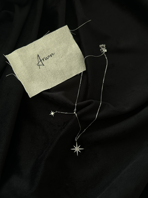 Arwen studio｜彗星坠落 s925银满钻项链通勤ins风韩版锁骨链小众